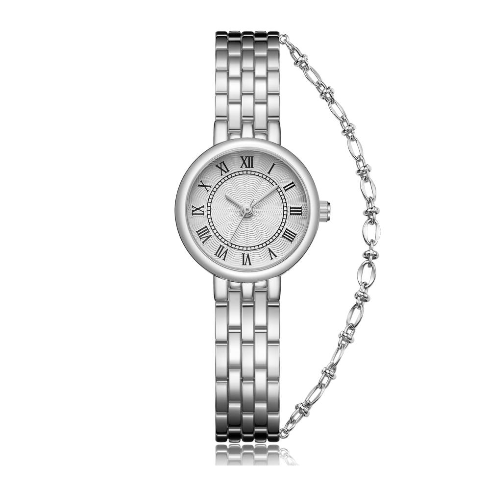Edelstahl Damen Armbanduhr - Elegante Analoguhr Minimalistisches Design Wasserdicht - Perfektes Geschenk für Frauen