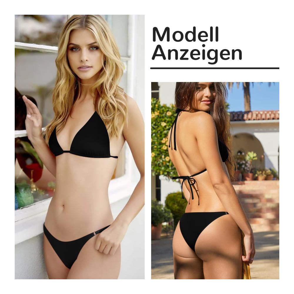 6er Pack Damen String Tangas und Hipster Panties Set – Unterwäsche in S-XL Größe mit Dehnfunktion Atemaktivität und 8-Ring-Design