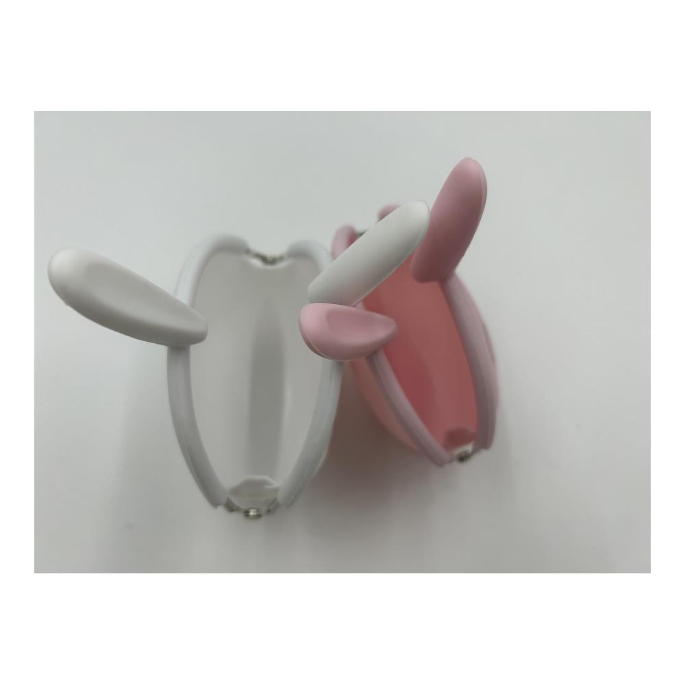 Silikon Geldbörsen Set - 2 Stück Cartoon Tier Geldbörse Kaninchen Kindergeldbörse für Mädchen - Pink Weiß - Ideales Party und Geburtstagsgeschenk