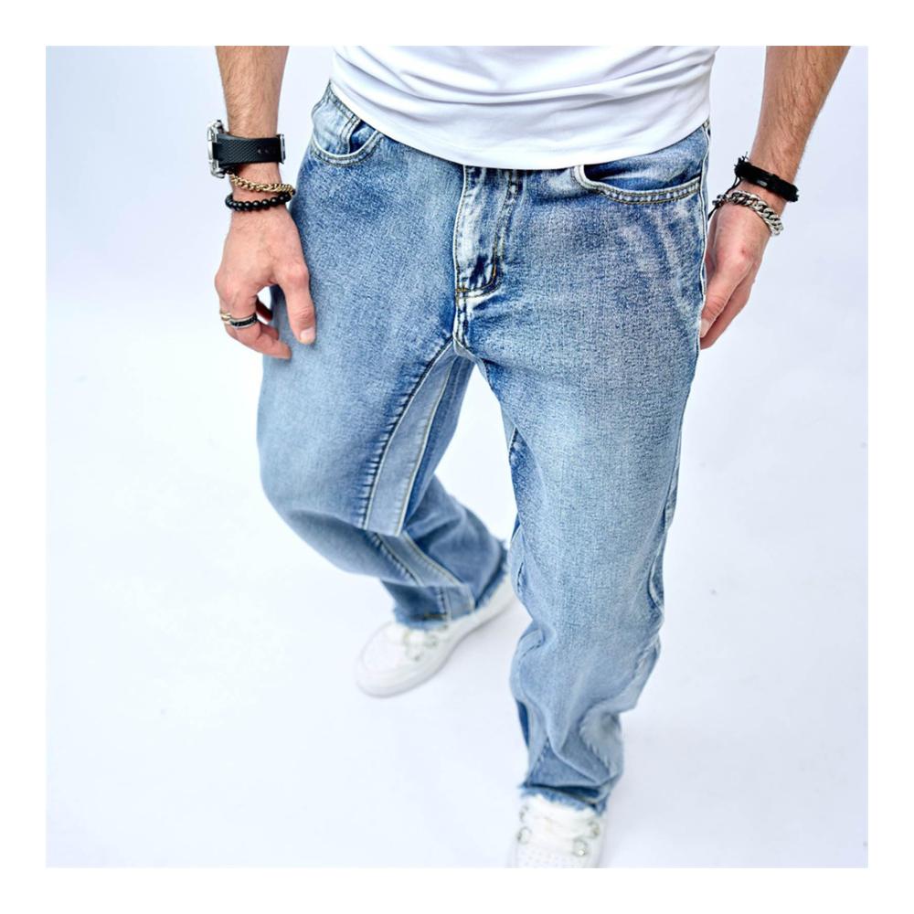 Retro-Freizeitjeans für Herren Trendige Lockere Hosen mit Weitem Bein - Stilvolle Arbeitsjeans für die moderne High Street