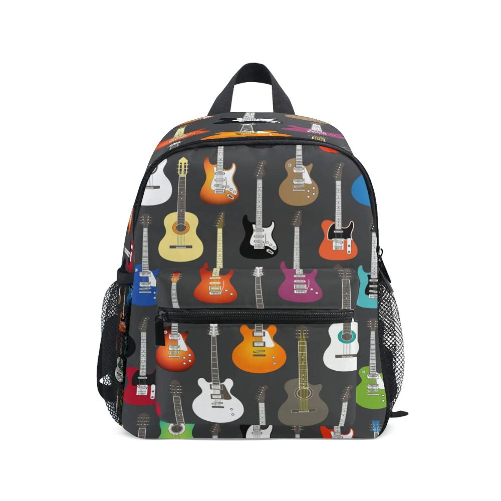 Bunter Kinder-Rucksack mit Musik-Gitarre Perfekt für kleine Musiker