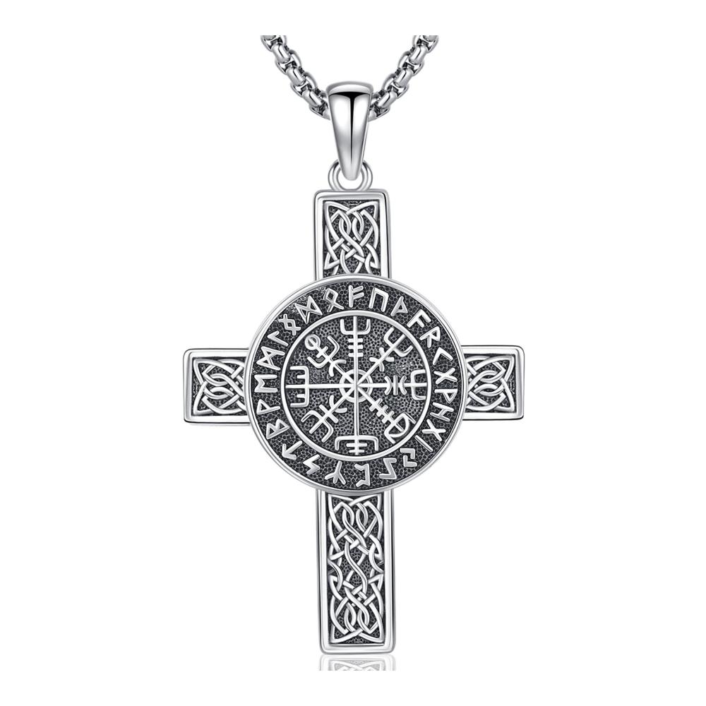 925 Sterling Silber Thors Hammer Anhänger - Wikinger Halskette mit Nordischem Amulett