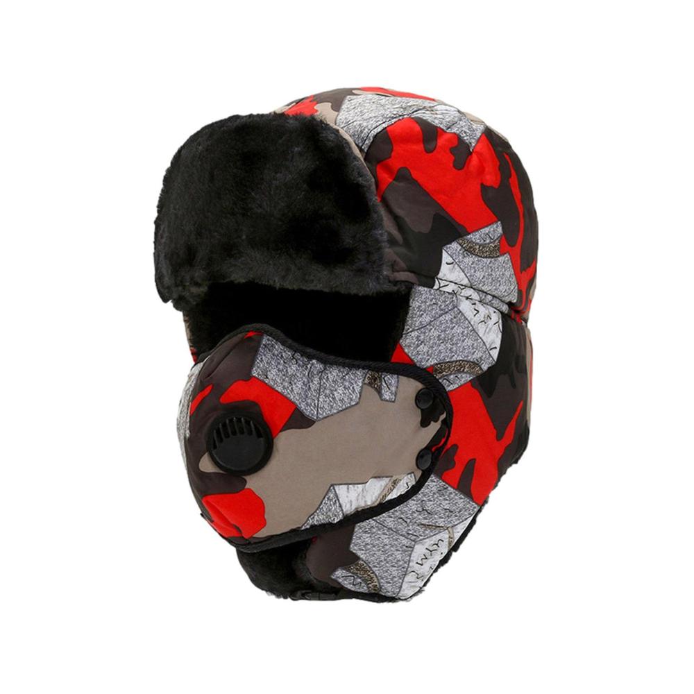 Winter Trapper Skimütze - Winddichte Unisex-Bombermütze mit Ohrenklappen für Outdoor-Aktivitäten | Warme Jagdmütze zum Radfahren Wandern und Snowboarden
