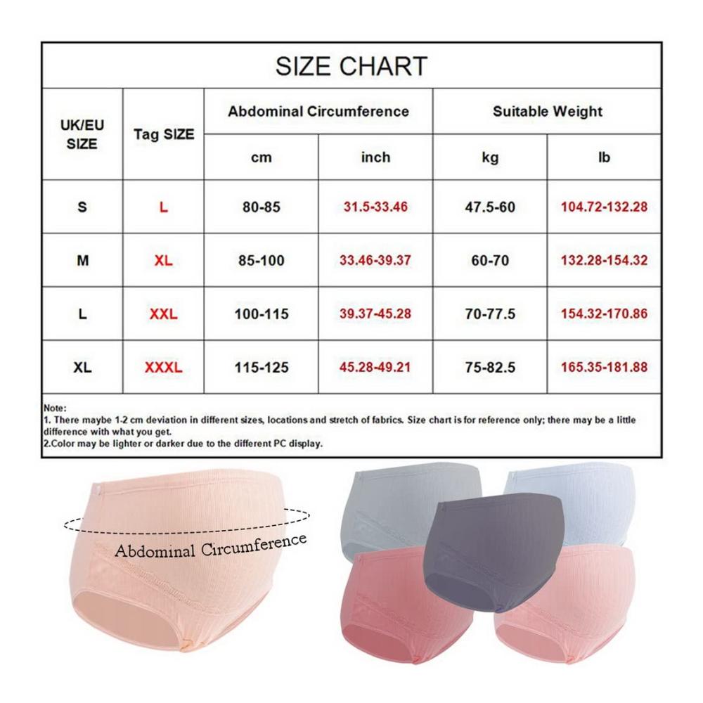 Bauchstützende Schwangerschaftsslips - Bequeme Baumwollunterwäsche für werdende Mütter (6er Pack S-XL