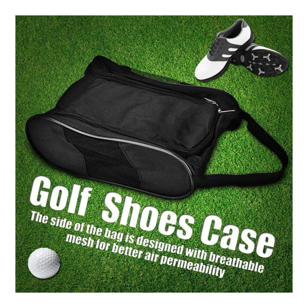 Golfschuhe Tasche Leichte Nylon Schuhtasche für Atmungsaktive und Robuste Aufbewahrung von Golfschuhen - Ideal für Golfaktivitäten mit Platz für Verschiedene Schuhe