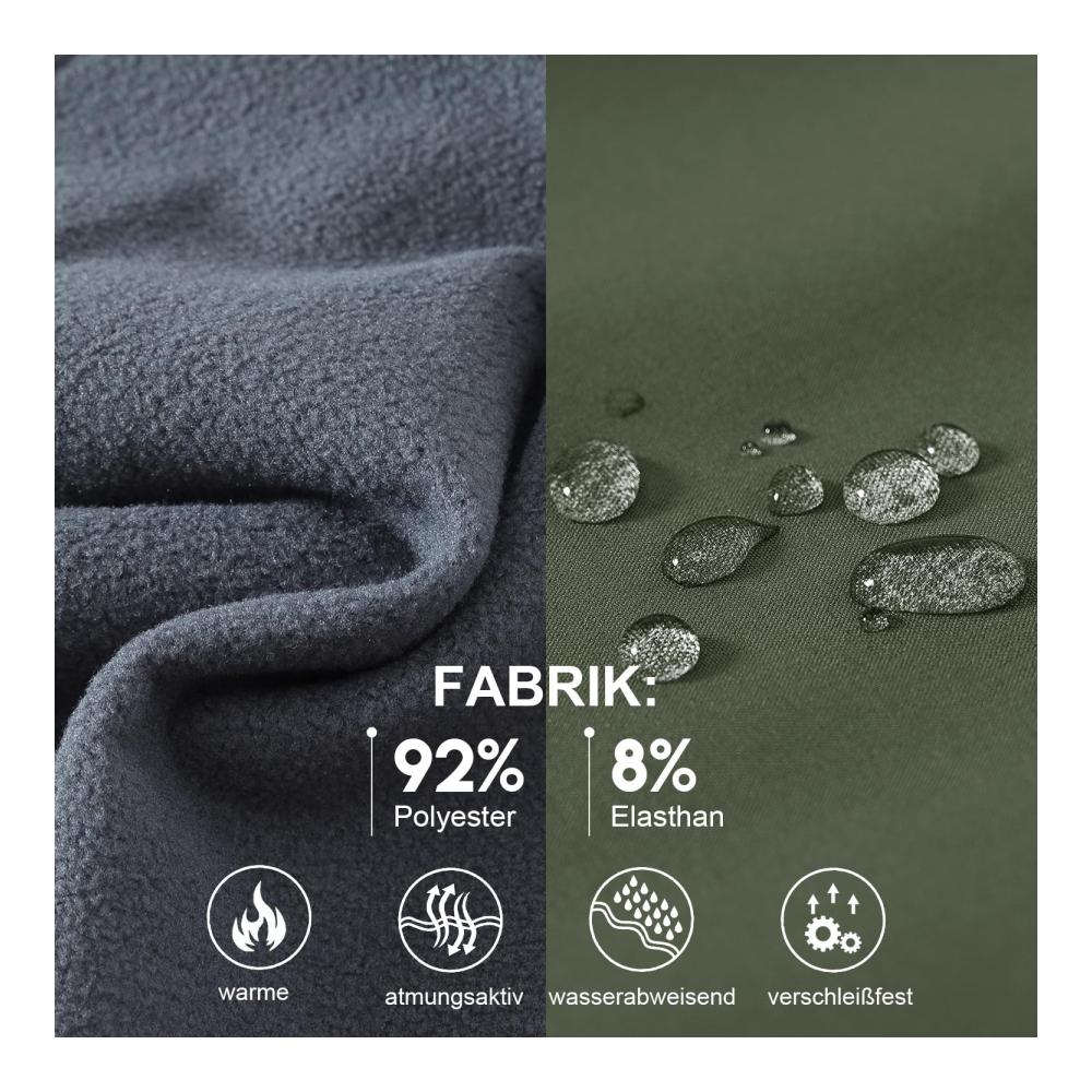 Herren Outdoorhose Wasserdichte Softshellhose für Winter Trekking Skifahren und Snowboarden