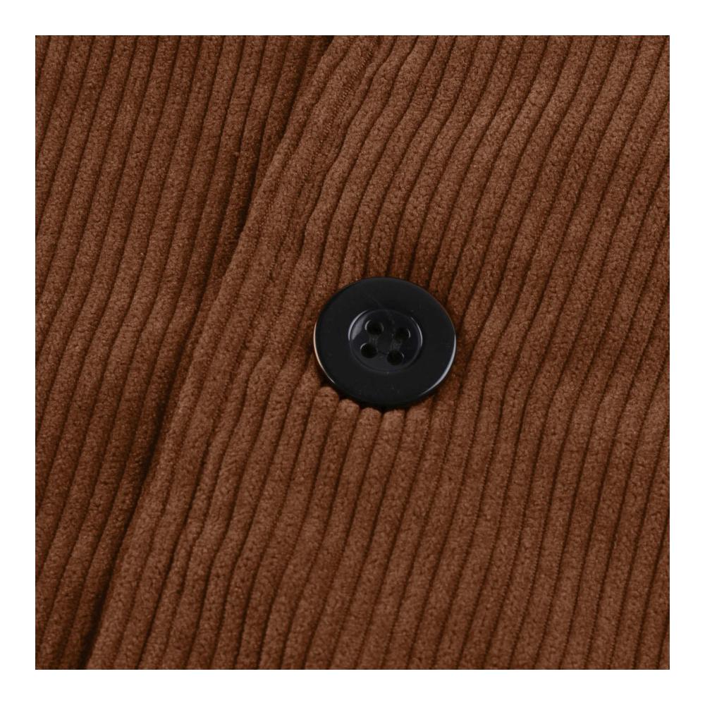 Cord Sakko Herren - Vintage Slim Fit Blazer für Herbst einfarbige Anzugjacke mit Revers Taschen und warmem Mantel - Ideale Übergangsjacke Herrenjacke für Freizeit Armeejacke im Bomberstil