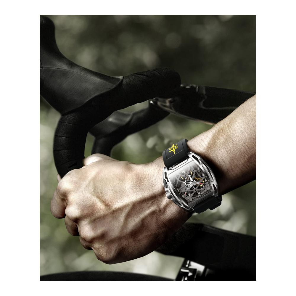 CIGA Design Automatikuhr Herren - Z Serie Flugzeugträger-Ausgabe Edelstahl mit Titan-IP-Beschichtung stilvolle Armbanduhr für Männer