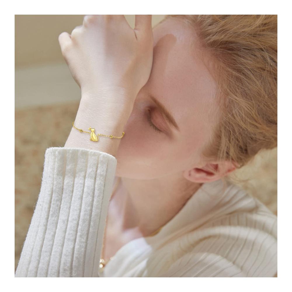 925 Sterling Silber Damen Armband mit Kolibri Elefant Katze und Schildkröten - Tierisches Schmuckstück als Geschenk für Mädchen