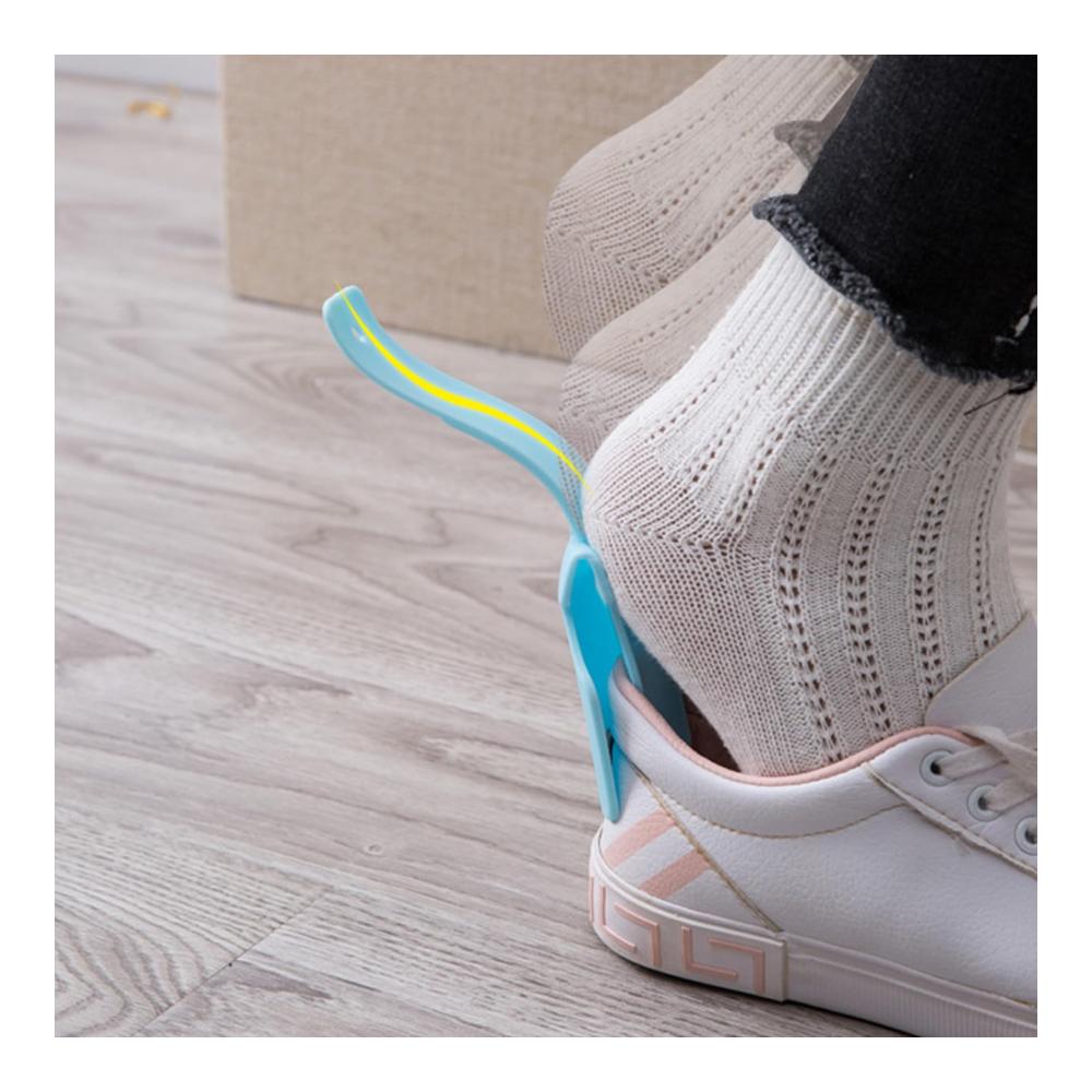 Tragbarer Schuhlöffel-Set 8er-Pack Lazy-Schuh-Helper aus Kunststoff – Kurzgriff Schuhheber für Kinder Schwangere & Senioren – Idealer Reisebegleiter für jede Art von Schuhen – Unisex Schuhanzieher für müheloses Anziehen