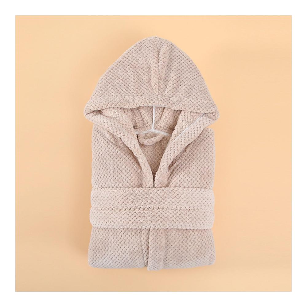 Flauschiger Damen Bademantel aus weichem Fleece - Wohlfühl-Morgenmantel für Damen Saunabademantel mit Baumwolle - Winterwarmer Hausmantel Loungewear für Damen