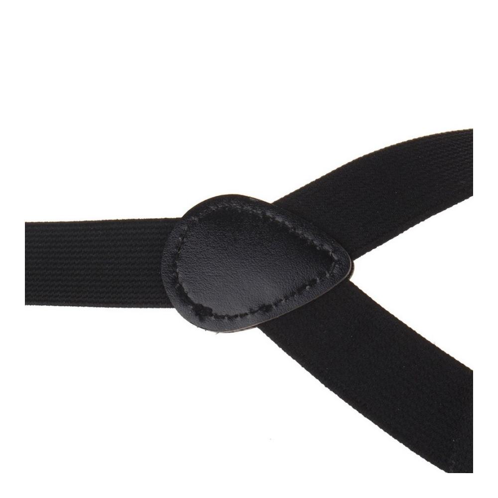 Verstellbares Unisex-Schwarz-Set Hosenträger und Fliege - Hochwertige Clips ideale Passform