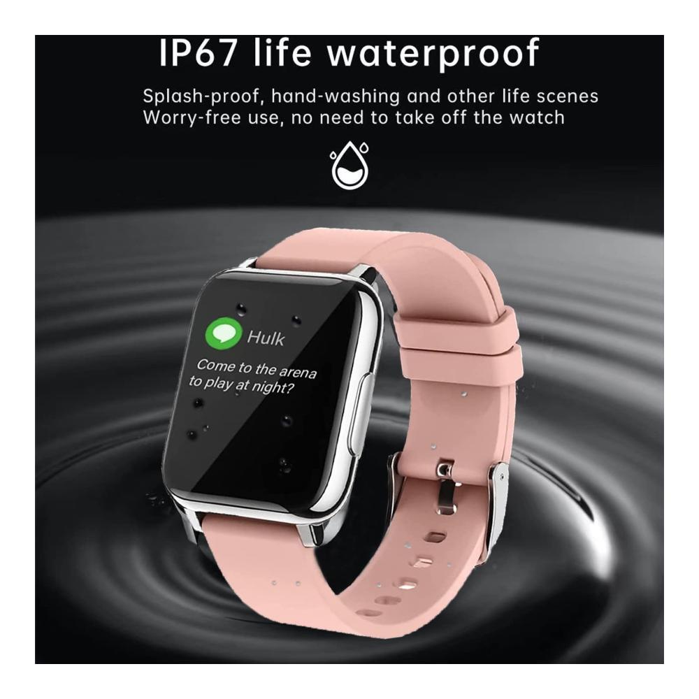 Fashion Smartwatches YIUTERA - IP67 Wasserdichte Smartwatch mit 155 Zoll Display Blutdruckmessung Herzfrequenz Schlafmonitor Sportuhr und Schrittzähler - Für Damen und Herren im Trend