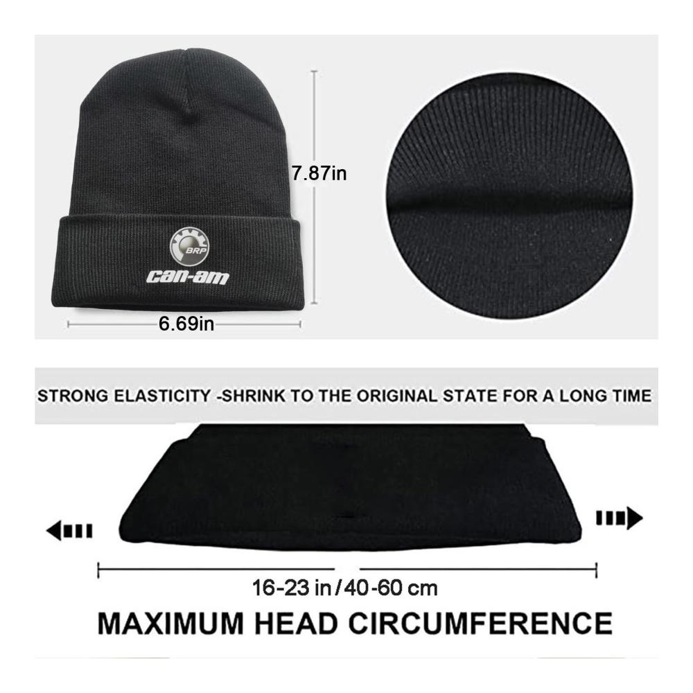 Anime Beanie Hochwertige Strickmützen für Herren – C.a.n-a.m Slouch Design mit Druck Perfekte Beanie Hats für Sport und Freizeit
