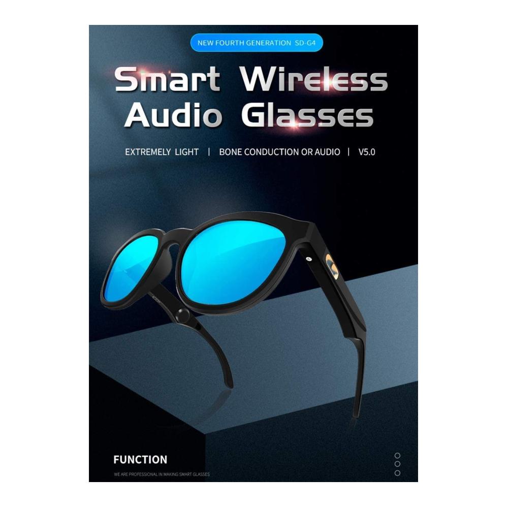 Bluetooth-Sonnenbrille mit Smart Audio Polarisierten Linsen und Freisprechfunktion - Ideal für Outdoor-Aktivitäten
