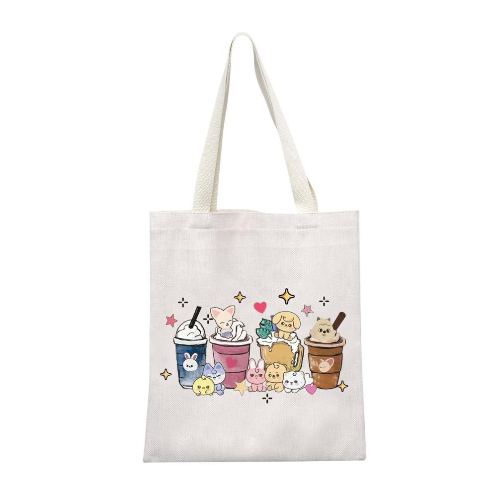 Stay Fandom SKZ K-POP Boy Group Tragetasche & Kosmetiktasche – Perfektes Geschenk für Musikliebhaber