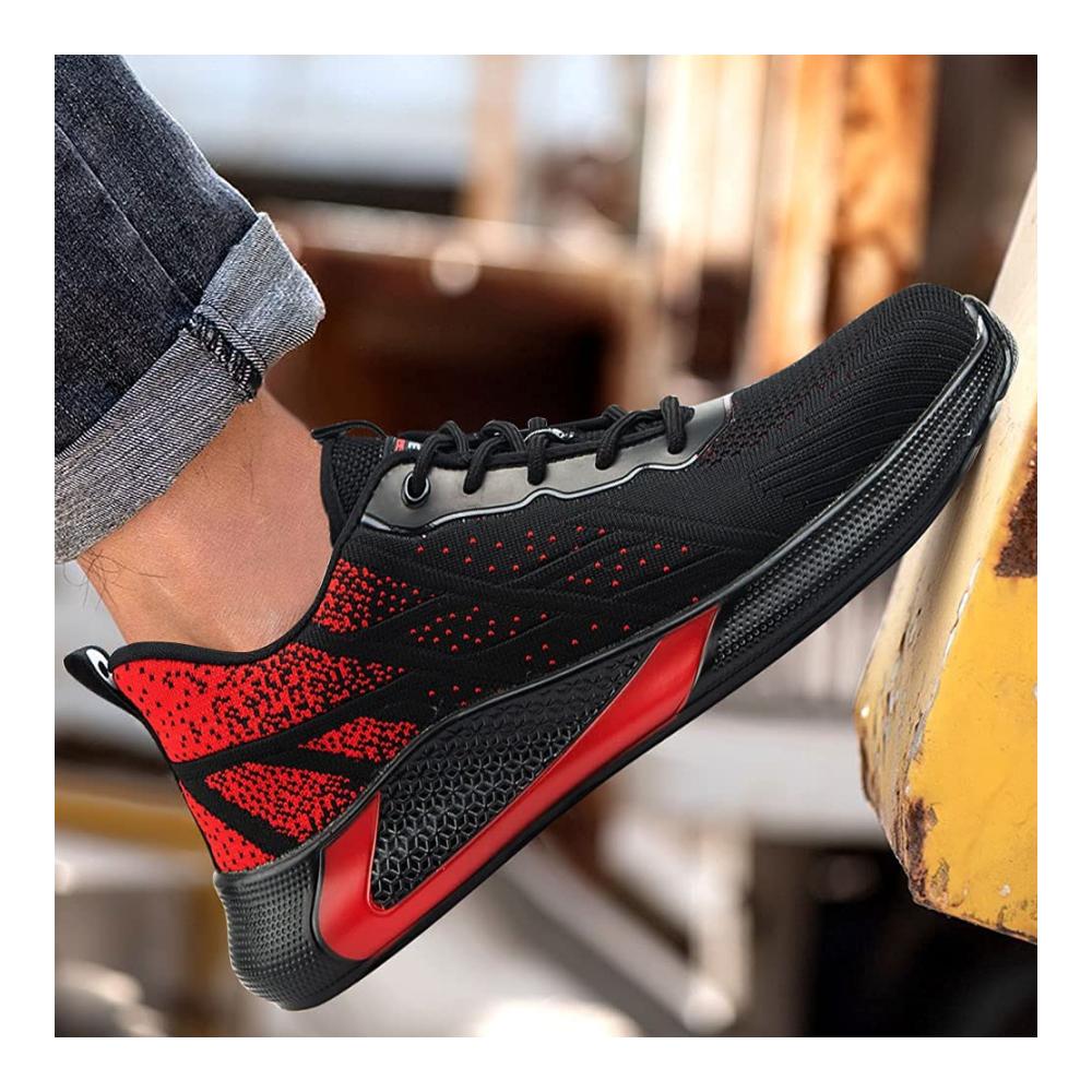 Sicherheitsschuhe S3 Leichte atmungsaktive Sneaker mit Stahlkappe für Herren und Damen - Sportlich Sommer 36EU-46EU