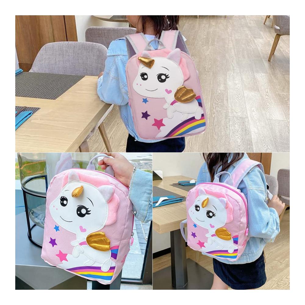 Einhorn Kinderrucksack für Mädchen - Klein und niedlich für 2-7-Jährige im Kindergarten