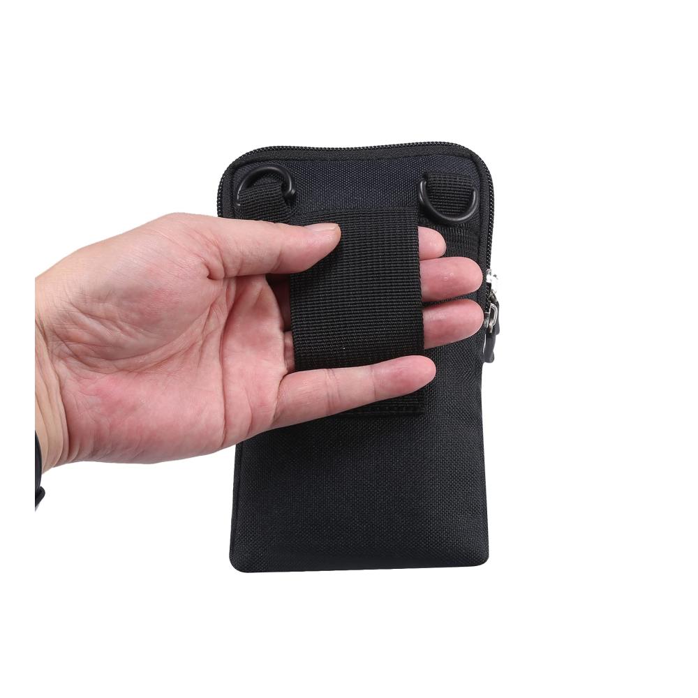 Mode-Hüfttasche Herren – Handy Gürteltasche mit Gürtelschlaufe Umhängefunktion und Geldgürtel – Universelles Holster für 7.2 Zoll Smartphones – Schultertasche Messenger Bag Bauchtasche Brieftasche für stilbewusste Männer