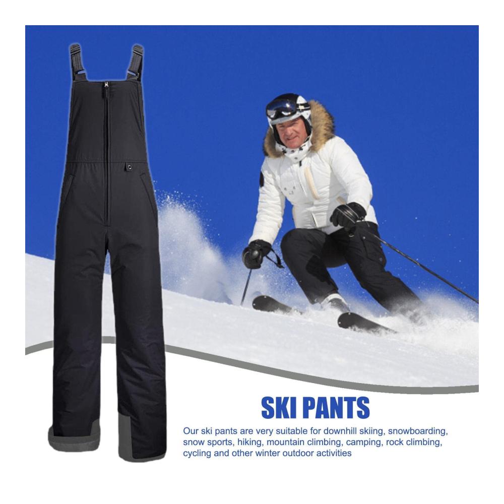Herren-Schnee-Lätzchen Bavokon Trägerhosen Verstellbare winddichte Skihose für warmen und stilvollen Winterspaß