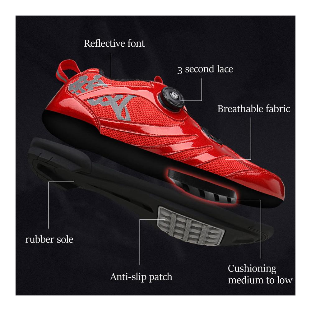 Hochwertige Radsportschuhe für Herren und Damen - Leistungsstarke Rennradschuhe für Mountainbikes - Atmungsaktive Turnschuhe für Spinning und MTB - Unterstützende Schuhe für effizientes Radfahren - Farbe Schwarz (Größe 46