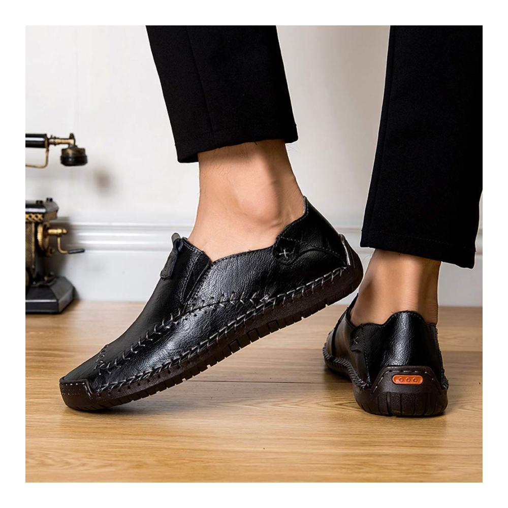Herren Slipper & Mokassins Echtes Leder Komfortabel für Frühling & Herbst