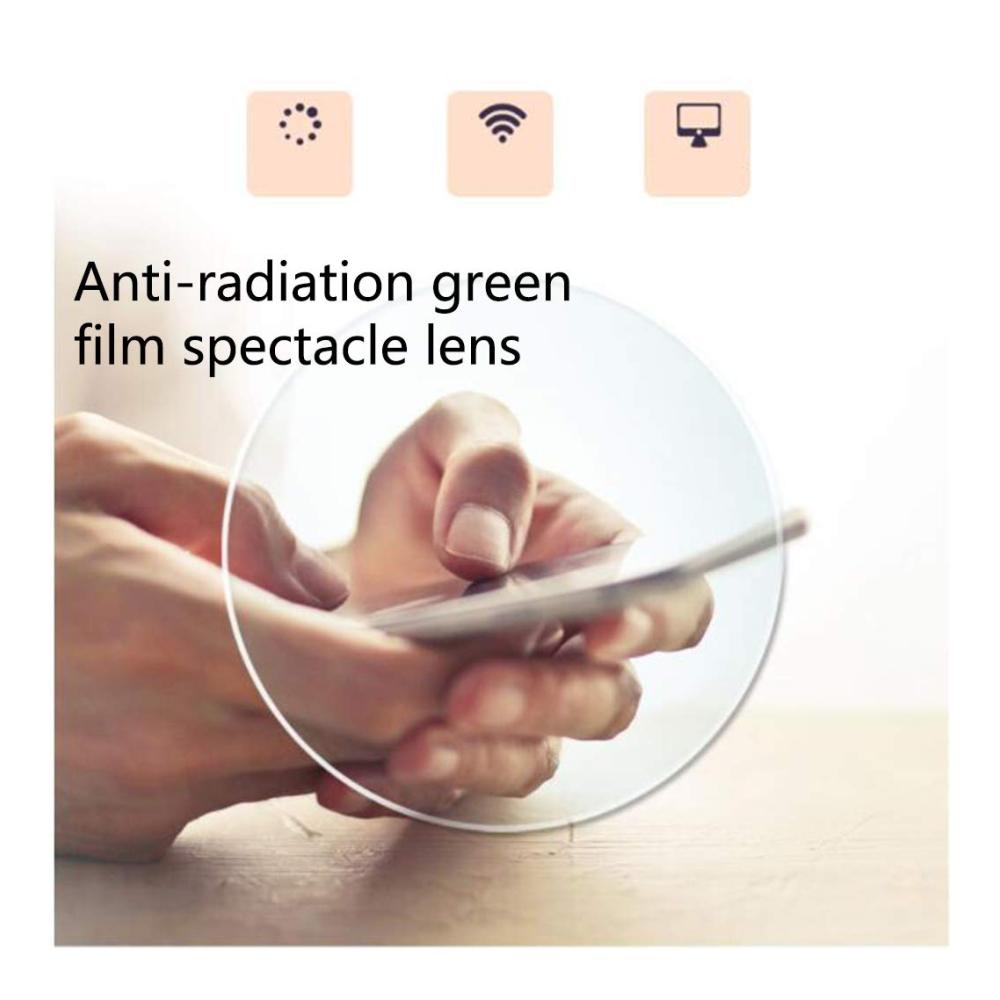 Brillenfassungen Resilience Upgrade HD Resin Lesebrille mit TR90-Rahmen Ultraleicht Strahlungsarm Grüne Folie Einteilige Nasenpolster (Schwarz Rot