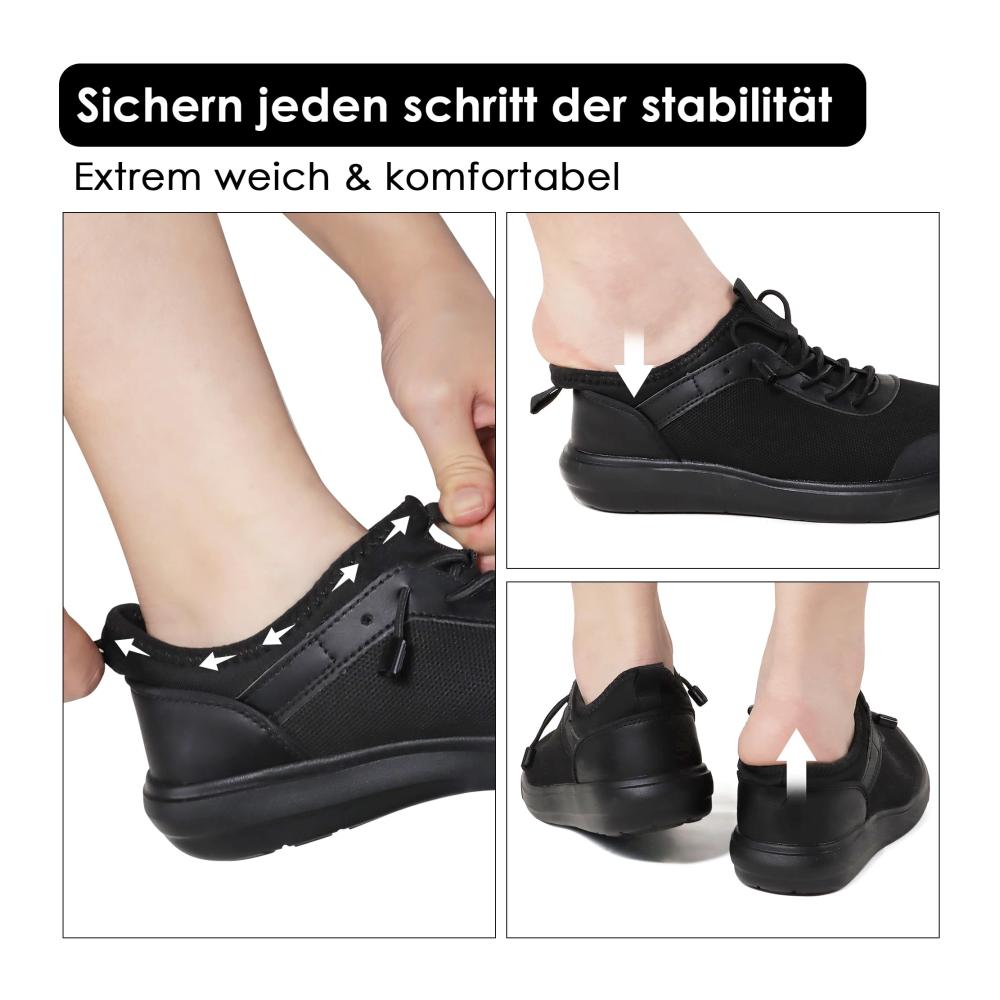 Leichte Damen Walkingschuhe Slip-On Sneaker für Fitness Outdoor und Krankenpflege