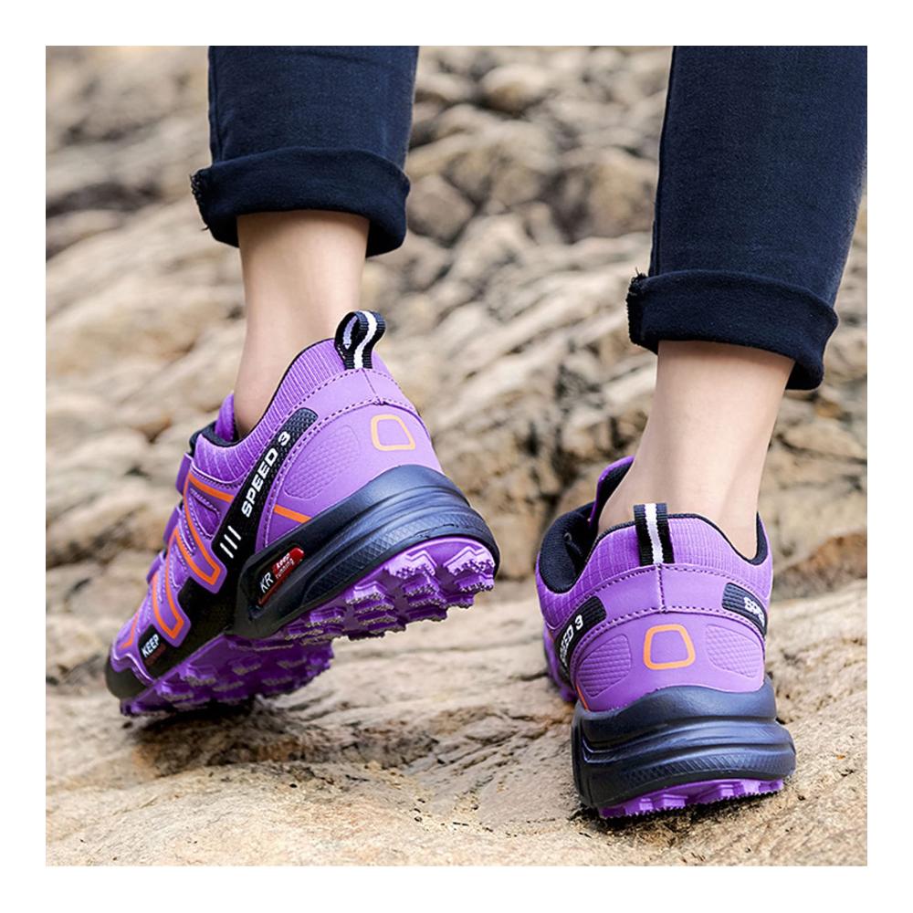 Multifunktions-Trekkingstiefel Damen | Rutschfeste Outdoor Wanderschuhe Purple-39