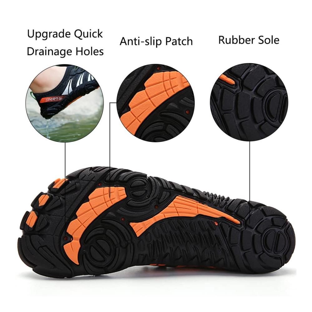 Schnell trocknende Aqua-Schwimmschuhe für Herren und Damen - Rutschfeste Wasserschuhe für Strand und Fitness
