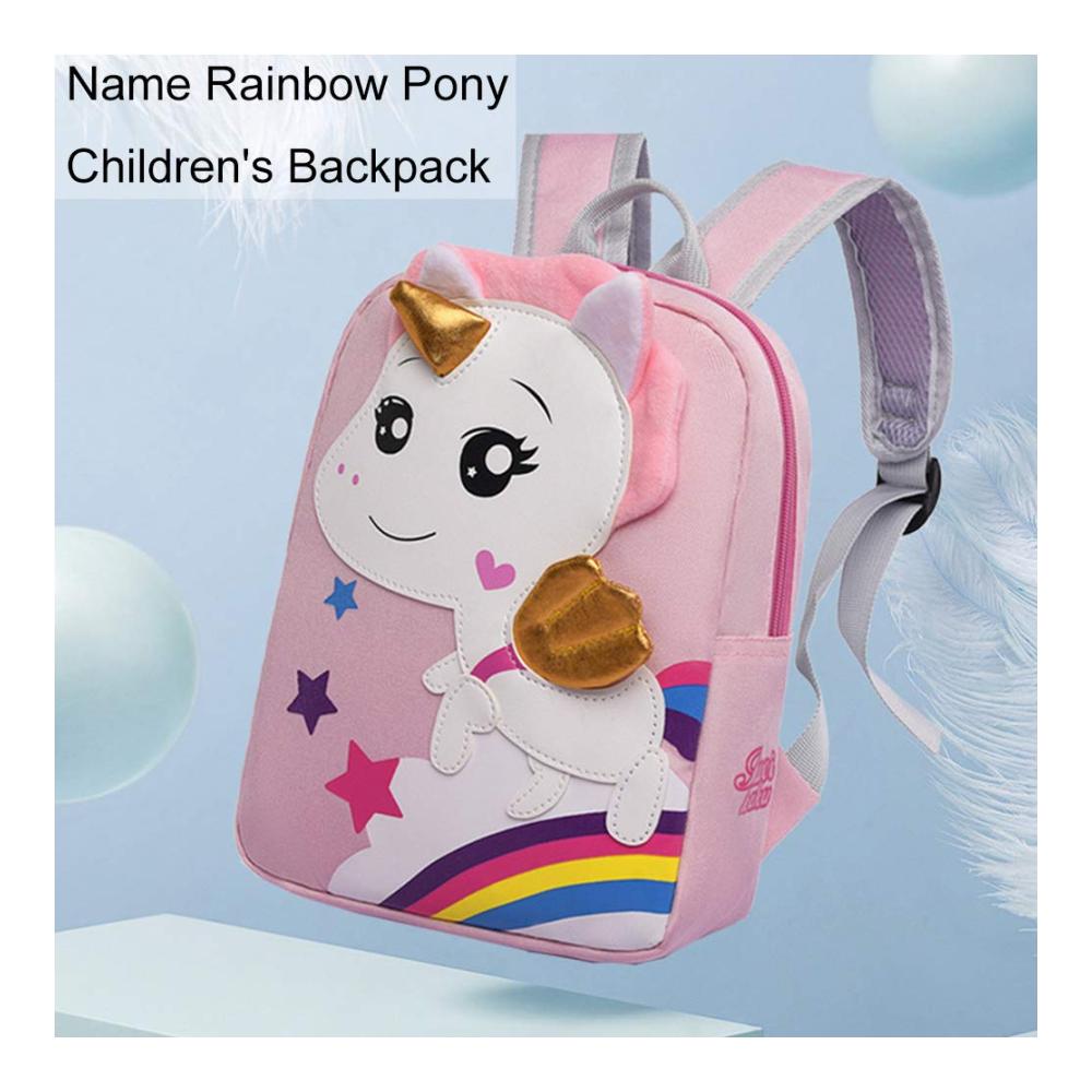 Einhorn Kinderrucksack für Mädchen - Klein und niedlich für 2-7-Jährige im Kindergarten