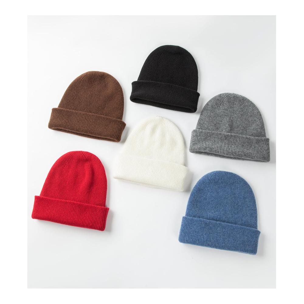 Damen Strickmütze Hochwertige 100% reine Kaschmir Dual-Layer Wintermütze - Dicke weiche & warme Skikappe für Damen