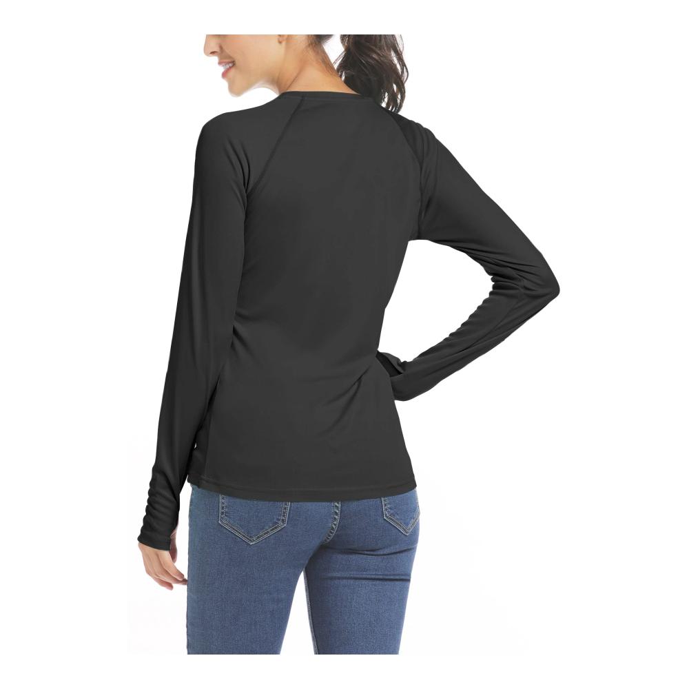 Damen Rashguard UPF 50 Langarm UV-Schutzshirt - Leichtes Lauf- und Schwimmshirt für Outdoor-Aktivitäten