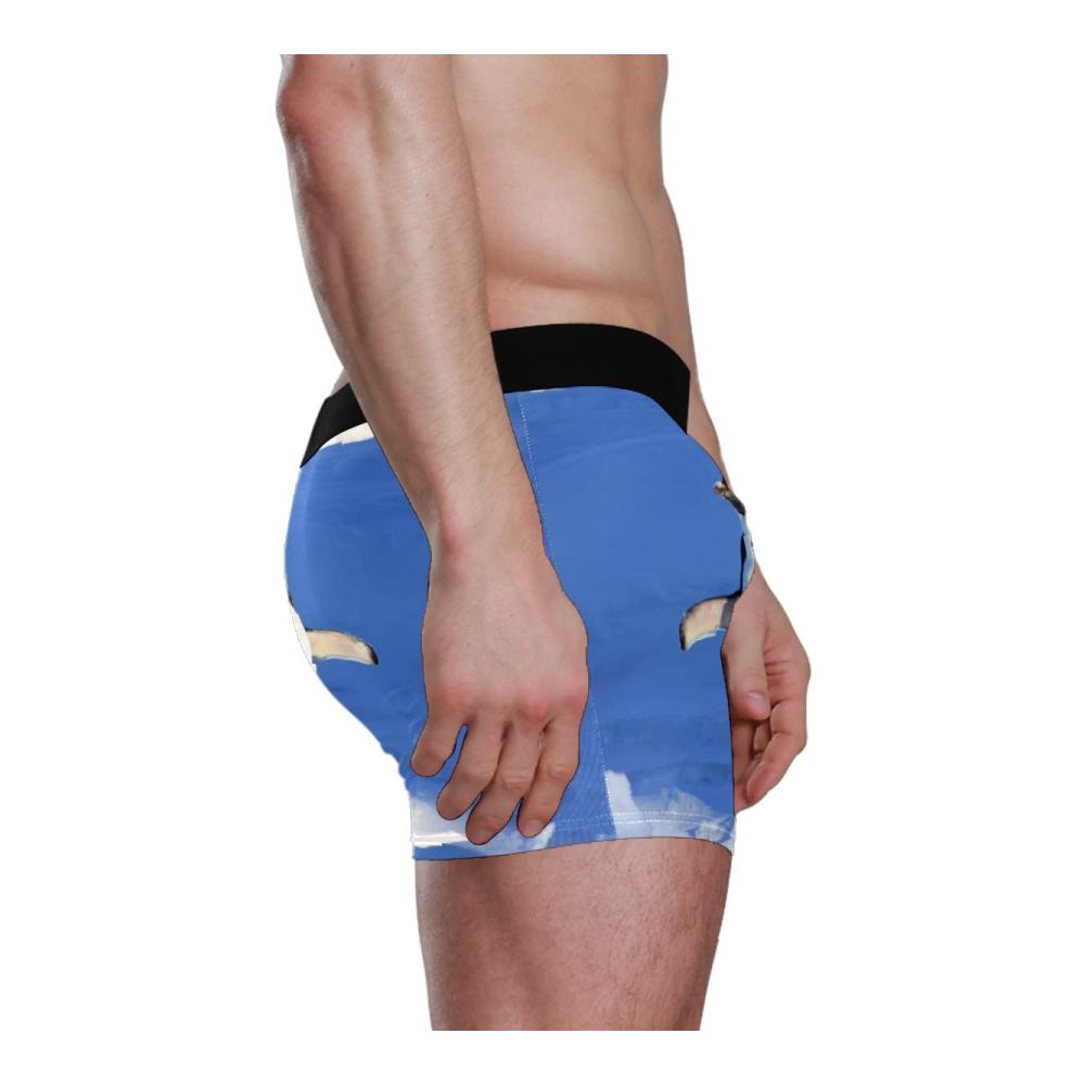 Herren Boxershorts Pinguin Design | Atmungsaktive Stretch-Unterwäsche | Einzelstück Trunks Slip für optimalen Komfort