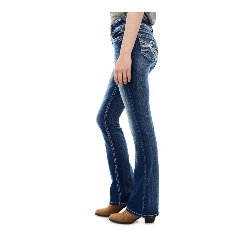 Damenjeans Schlankheitshose | Hoch taillierte bestickte Kurve Jeans | Stretch 48 | Mädchen 164-170 2023 | Damenmode