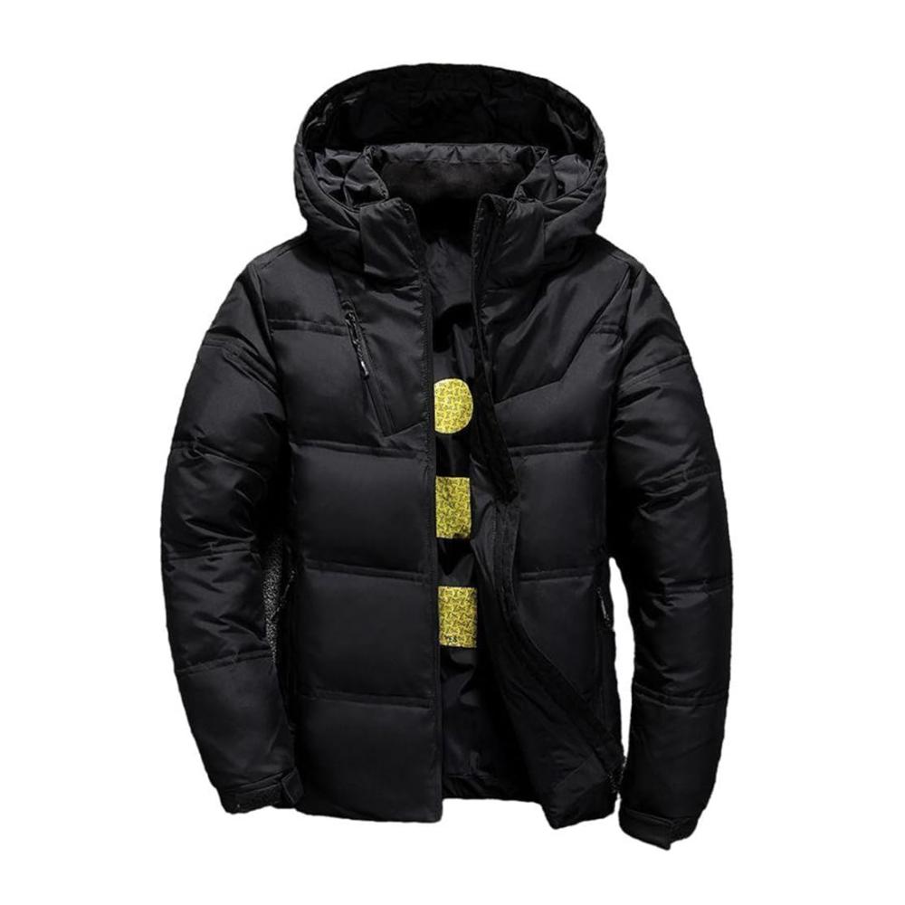 Winterjacke Herren - Warme Outdoor Arbeitsjacke Slim Fit Skijacke mit Kapuze Winddicht & Kältefest