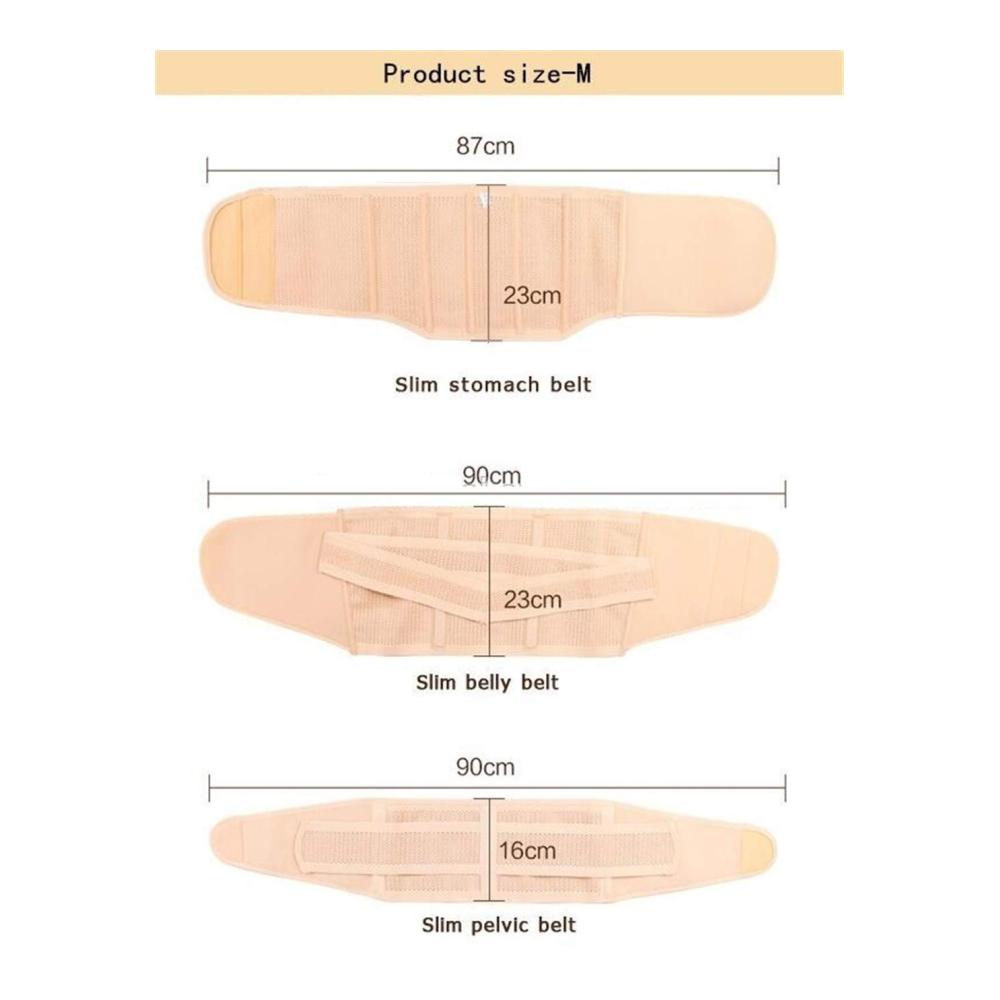 3-in-1 Postnatale Bauchbänder für C-Abschnitt Erholung und Taille/Becken Unterstützung - XXL Taille Trainer und Body Shaper