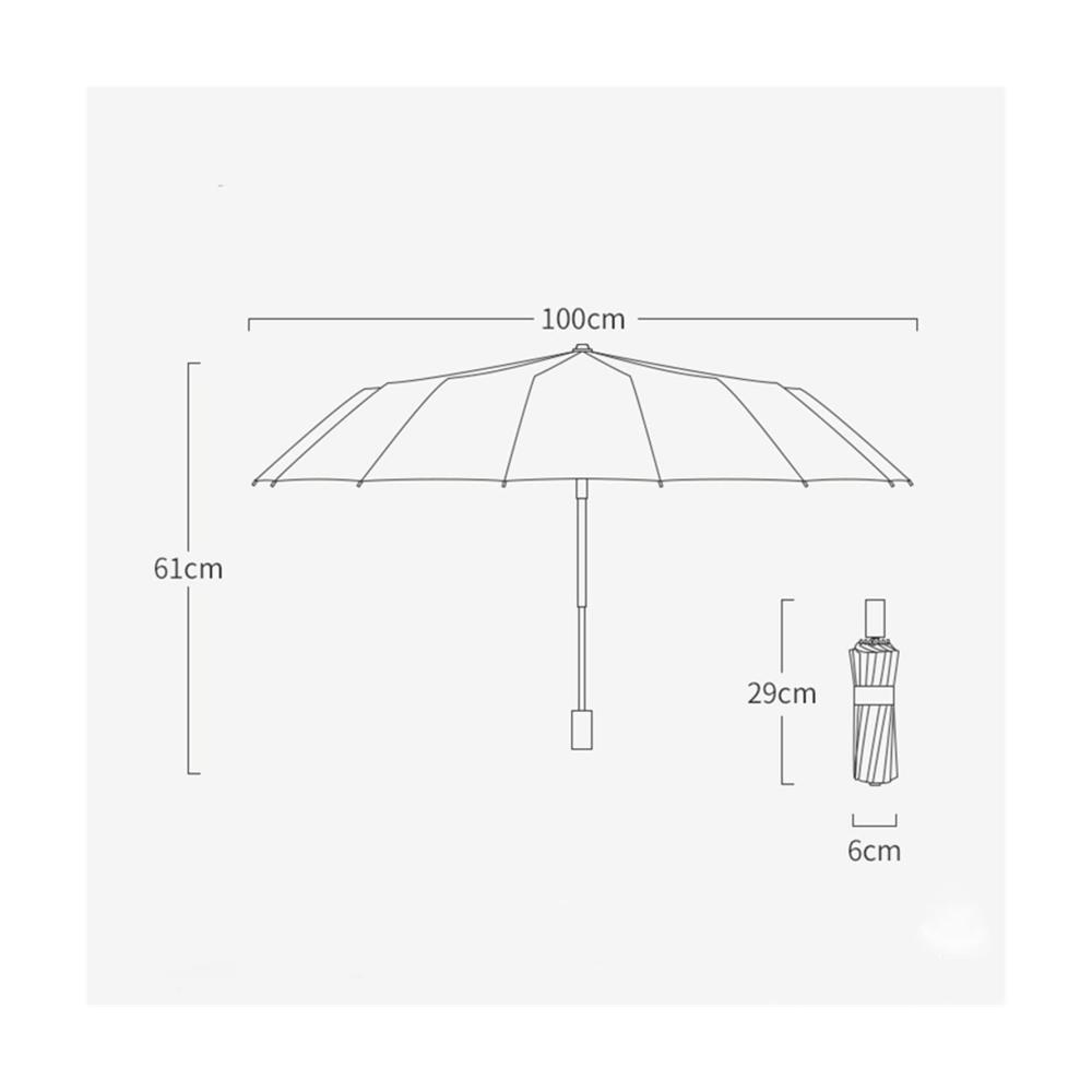 3-Fach Faltbarer Taschenschirm Skeleton mit UV-Regenschutz - UPF50+ Sonnenschutz für Sonne und Regen Tragbarer Sonnenschirm mit Silberbeschichtung (Außen silber Nr. 05