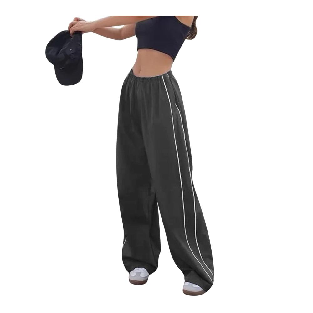Damen Cargohosen Y2K Baggy Track Pants mit Elastischer Taille und Breitem Bein – Vintage Streetwear für E-Girls der 90er Jahre und moderne Teenager