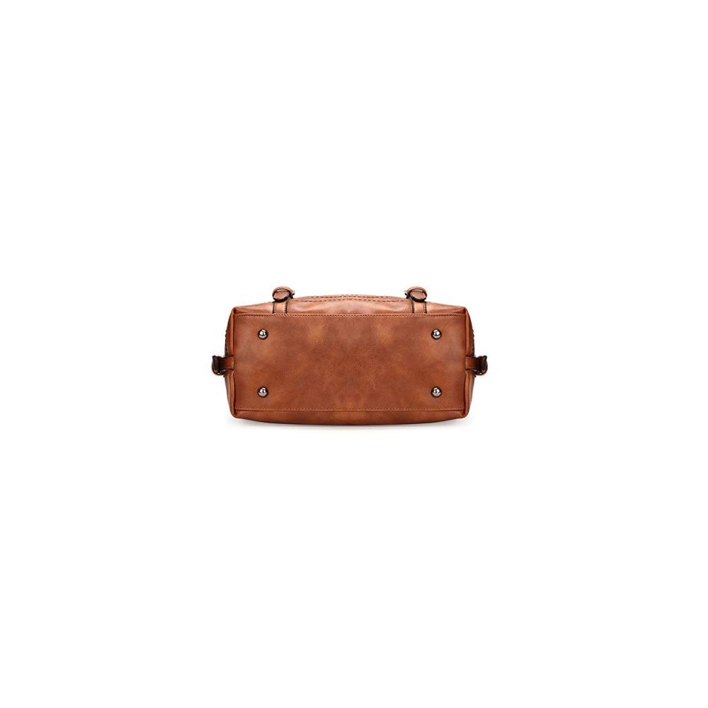 Damen-Umhängetasche aus braunem Leder - Stilvolle Schultertasche mit Eleganz und Funktionalität