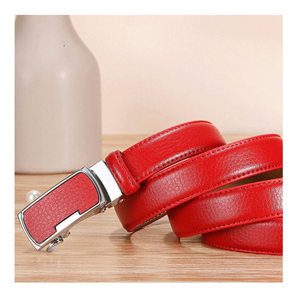 Frauen Ledergürtel 2.3cm - Verstellbare automatische Schnalle - Beiläufige Eleganz
