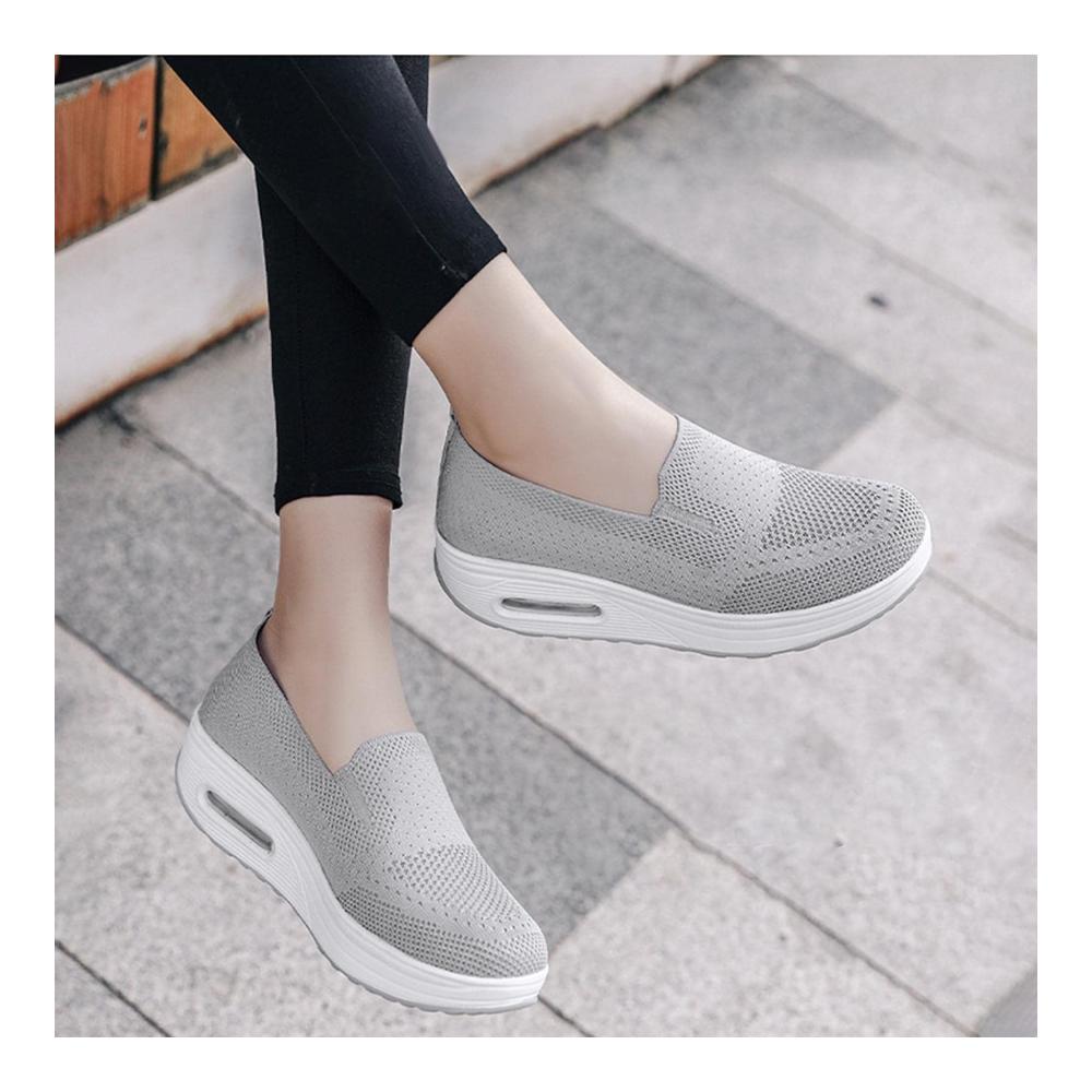 Orthopädische Damen-Sneaker Clarks Mesh-Up Plateau-Turnschuhe für bequemes Laufen