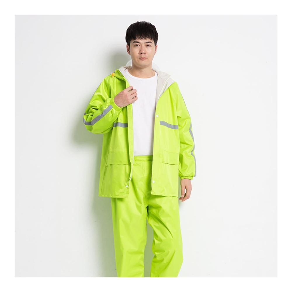 Wasserdichter Regenanzug Atmungsaktive Fahrrad Regenjacke für Herren und Damen - Reflektierendes Radtrikot ideal für Frühling und Sommer (Größe A 4XL