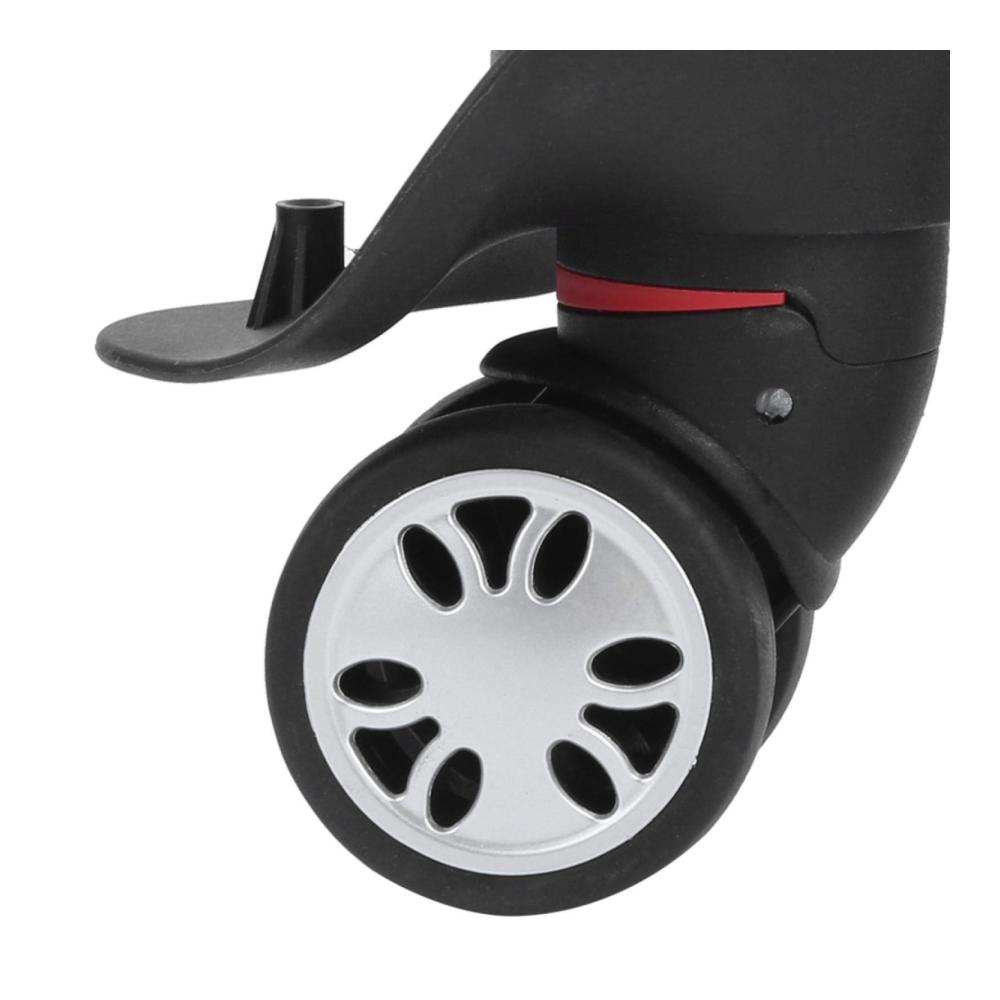 Mute Black Reisetasche mit Gepäckrad - Einfache Installation und Reparatur für bequemes Reisen