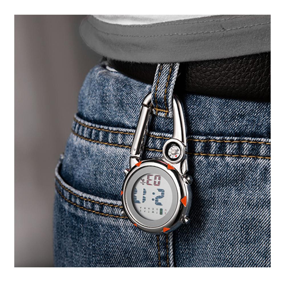 Taschenuhr mit Karabiner - Unisex Analoguhr für Klettern und Sport Quarzwerk Krankenschwesteruhr