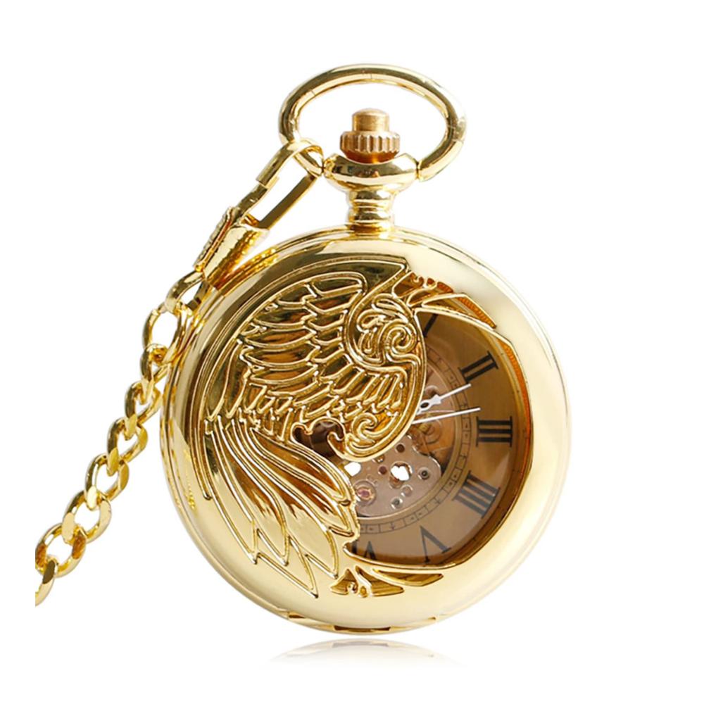 Goldene Luxus-Taschenuhren mit Selbstaufzug römischen Ziffern und Mechanismus Exklusive Eleganz für zeitlose Klasse
