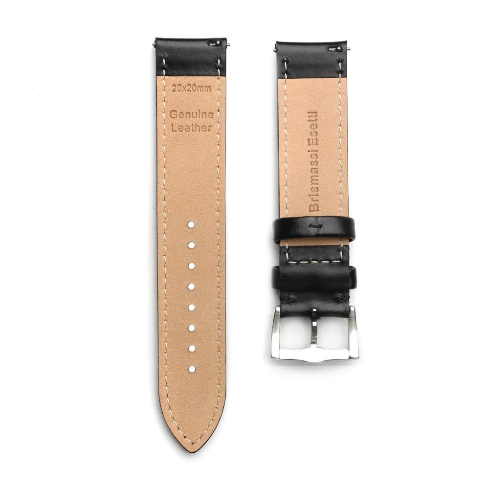 BRISMASSI ESETTI Schnellverschluss Uhrenarmbänder - Hochwertiges Top Grain Kalbsleder - Elegante Ersatzarmbänder in verschiedenen Größen (16mm 18mm 19mm 20mm 21mm 22mm) für Herren & Damen - Perfekt für Uhren & Smartwatches