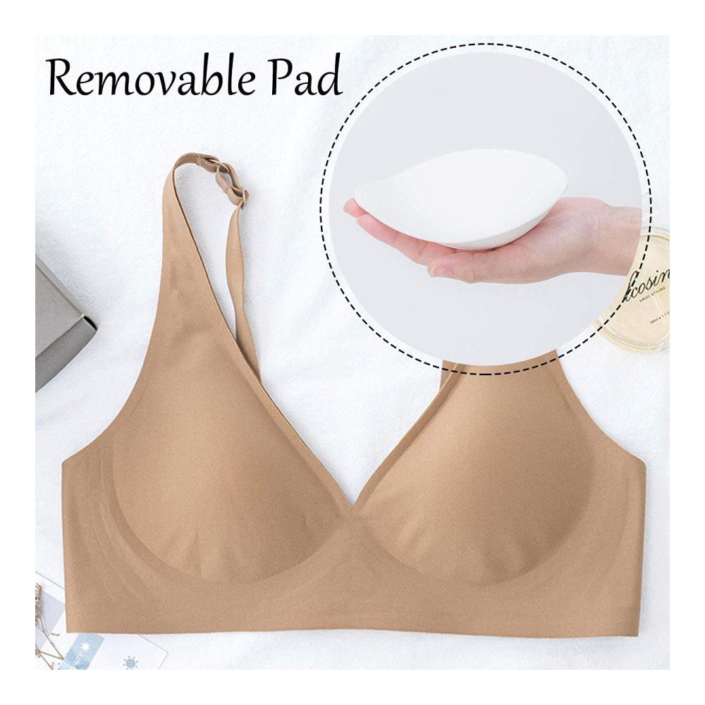 Klassischer Push-Up-BH mit abnehmbaren Polstern - Nahtloser Soft-Bra für täglichen Komfort und verführerische Dessous