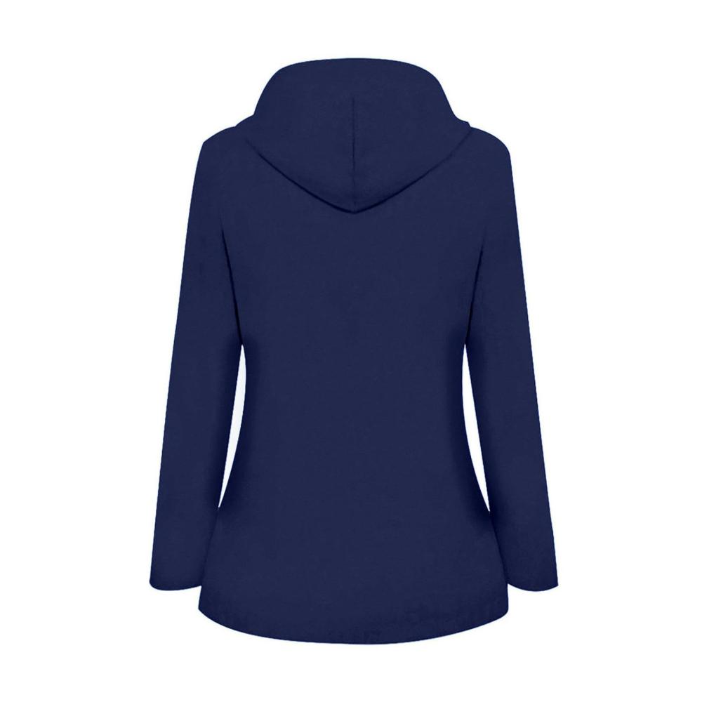 Regenjacken & -mäntel für Damen Atmungsaktiver Regenponcho leichter Fahrrad- und Wanderregenmantel mit Mittellänge Reißverschluss Kapuze Tasche - Wiederverwendbare funktionelle Shell-Jacke für Outdoor-Aktivitäten