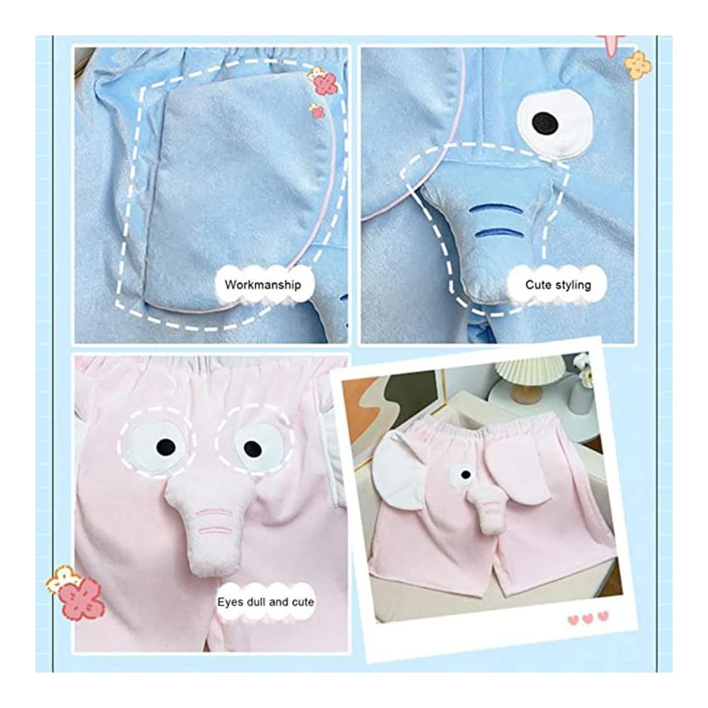 Elefanten-Print Unisex Shorts Lustige Fliegende Paare Schlafanzug-Look Neuheit & Komfort